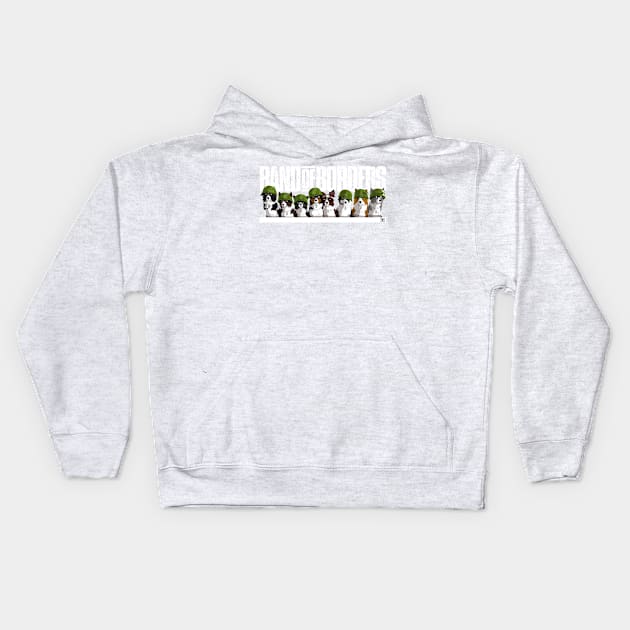 Band of Borders - Jungle White Kids Hoodie by DoggyGraphics